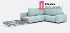 Диван П-образный Rivalli Уолтер ШП 1000 + 1000 + оттоманка + угловая секция + 1000 (Katrin Grey/полиалюминий) — фото 4