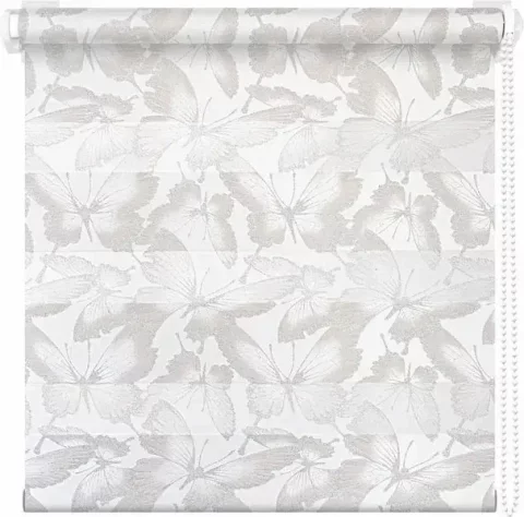 Рулонная штора АС МАРТ Бабочки 100x200 (белый)