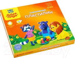 Пластилин Мульти-пульти Приключения Енота / КП_10208 (10цв) — фото 1
