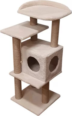 Комплекс для кошек Cat House Сирень 1.08 (джут бежевый) — фото 4