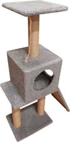 Комплекс для кошек Cat House Бета 1.10 (джут серый) — фото 3