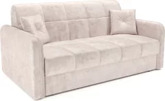 Диван Mebel-Ars Аккордеон Свег НПБ 120x200 (велюр бежевый Plush OWV-33) — фото 1