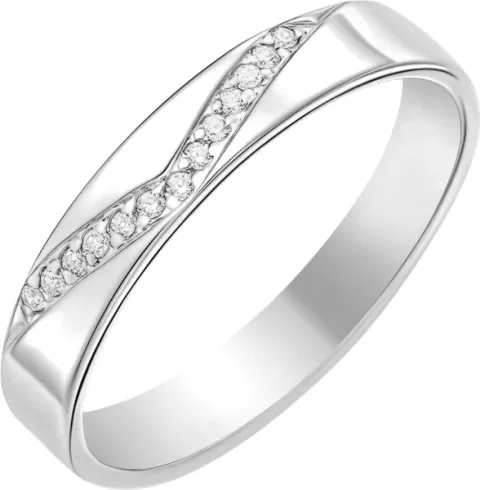Кольцо из серебра 7 КАРАТ П1217-021С (р.17.5, с фианитами)