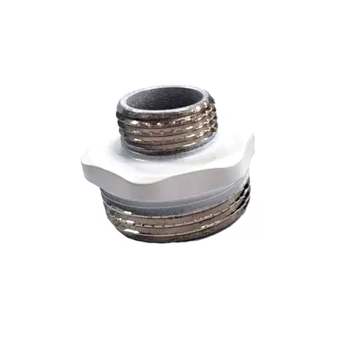 Ниппель переходной Ростела 1/2"х1" (белый Ral 9016)