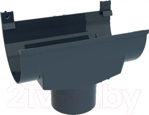 Воронка водосточная Ruplast 125/90мм RAL 7024 (серый графит)