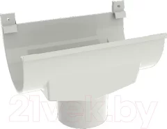 Воронка водосточная Ruplast 125/90мм RAL 9010 (белый) — фото 5