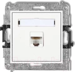 Розетка Karlik 1XRJ45 / 12MGK-1 (черный матовый) — фото 3