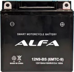 Мотоаккумулятор ALFA battery 12N9-BS / 12N9-4B-1 — фото 1