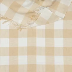 Плед Vladi Пикник 140x200 рап.8 / 50079 (белый/бежевый) — фото 2