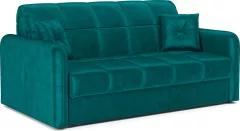 Диван Mebel-Ars Аккордеон Свег НПБ 140x200 (бархат сине-зеленый Star Velvet 43 Black Green) — фото 2