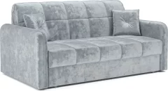 Диван Mebel-Ars Аккордеон Свег НПБ 140x200 (велюр серый Plush OWV-11) — фото 2