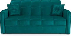 Диван Mebel-Ars Аккордеон Свег ППУ 140x200 (бархат сине-зеленый Star Velvet 43 Black Green) — фото 3