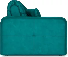 Диван Mebel-Ars Аккордеон Свег ППУ 140x200 (бархат сине-зеленый Star Velvet 43 Black Green) — фото 4