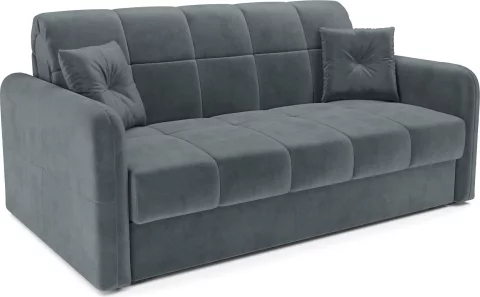 Диван Mebel-Ars Аккордеон Свег ППУ 140x200 (велюр серо-синий HB-178/26)