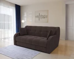 Диван Mebel-Ars Аккордеон Барон НПБ 140x200 (коричневый кордрой) — фото 7