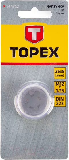 Плашка Topex 14A312 — фото 2