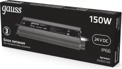 Блок питания для светодиодной ленты Gauss 150W 24V IP67 / 202022150 — фото 3