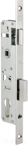 Корпус врезного замка Kale Kilit 153/P 25мм W/B (хром)