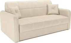 Диван Mebel-Ars Аккордеон Свег ППУ 155x200 (бархат бежевый Star Velvet 6 Light Beige) — фото 1
