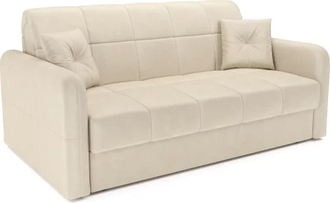 Диван Mebel-Ars Аккордеон Свег ППУ 155x200 (бархат бежевый Star Velvet 6 Light Beige)