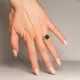 Кольцо Wolves Изумрудный глаз 1687 (р.18.5) — фото 7