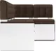 Уголок кухонный мягкий Mebel-Ars Ганновер 176x82x104 (велюр молочный шоколад НВ-178/13) — фото 9