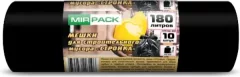 Пакеты для мусора Mirpack Стройка 180л 70мкм / 9170623 (10шт, черный) — фото 3
