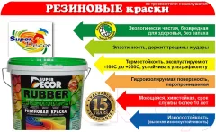 Краска Super Decor Резиновая №18 Кирпич (6кг) — фото 3