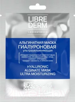 Маска для лица альгинатная Librederm Гиалуроновая ультраувлажняющая №1 (30г) — фото 3
