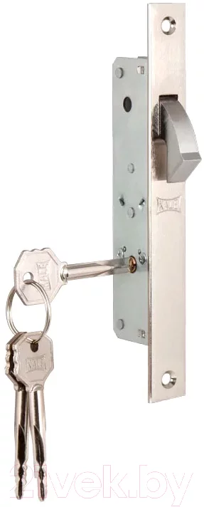 Замок врезной Kale Kilit 201F-BS20-NI-3KEY-S