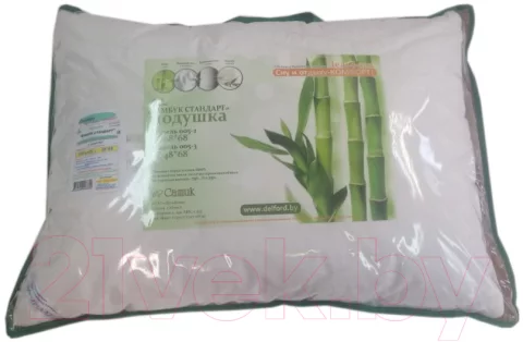 Подушка для сна Delford Бамбук Стандарт ПВХ / 2БП/л-уп22 (48x68)