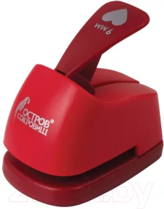 Фигурный дырокол Остров Сокровищ Сердце / 227146 (9мм) — фото 1