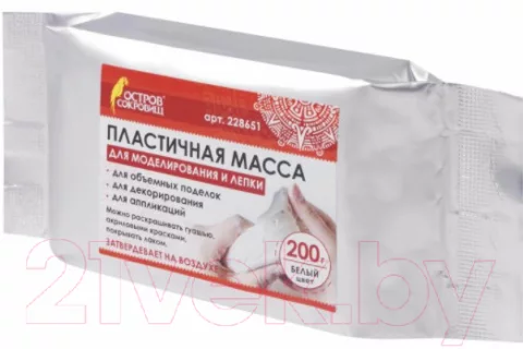 Полимерная глина Остров Сокровищ 228651 (белый)