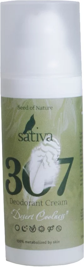 Дезодорант-крем Sativa №307 Степная прохлада (50мл)