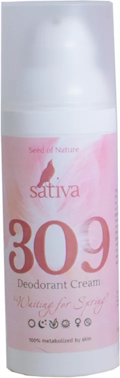 Дезодорант-крем Sativa №309 Ожидание весны (50мл) — фото 1