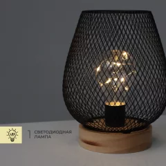 Декоративное освещение AksHome Тип 3 Сетка 14х18см 1LED 2ААА — фото 5