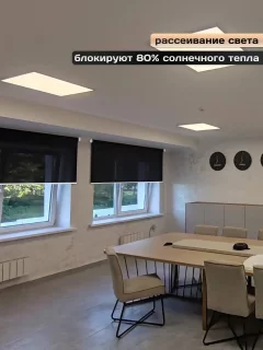 Рулонная штора АС МАРТ Скрин 3% 30x200 (черный) — фото 3