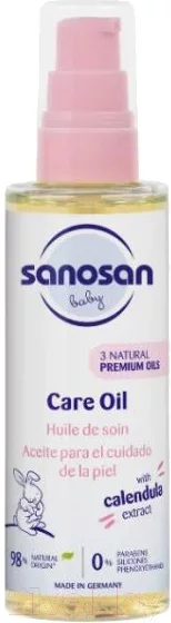 Косметическое масло детское Sanosan С обогащенной формулой / 40891570 (100мл)