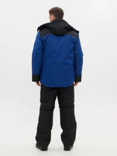 Костюм для охоты и рыбалки Huntsman Полюс -40°C (р.56-58/182-188, синий/черный) — фото 4