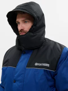 Костюм для охоты и рыбалки Huntsman Полюс -40°C (р.56-58/182-188, синий/черный) — фото 7