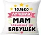 Подушка декоративная Print Style Только лучших мам повышают до бабушек / 40x40plat110 — фото 6