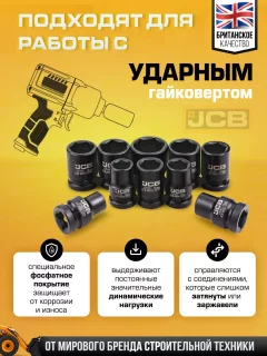 Набор головок слесарных JCB 4101-5MPB (61356) — фото 4