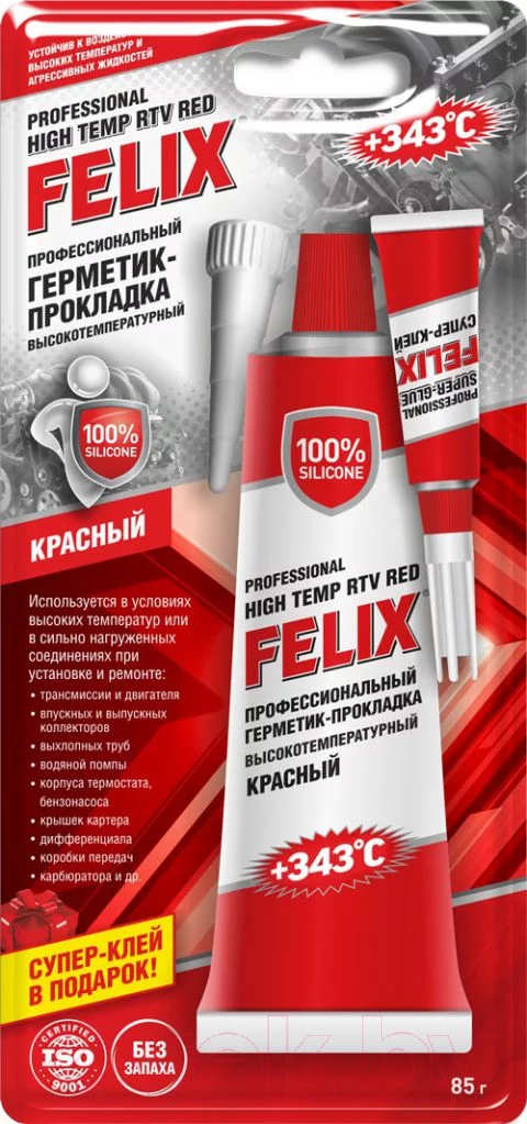 Герметик силиконовый FELIX Прокладка 411040057 (85г, красный)