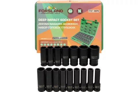 Набор головок слесарных Forsland 4167-5MPB (65459)
