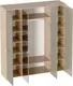 Шкаф Мебельград Гавана 4-хстворчатый 185.4x54.4x223 (дуб светлый натуральный/светло серый софт) — фото 5