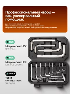 Набор ключей Forsland 5137D+3 (66148) — фото 8