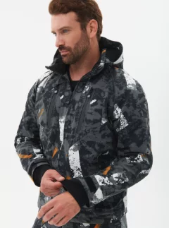 Костюм для охоты и рыбалки Huntsman Матрица -5°С цв.КМФ 192 Исландия (р.60-62/170-176, черный) — фото 5