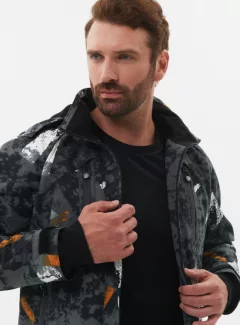 Костюм для охоты и рыбалки Huntsman Матрица -5°С цв.КМФ 192 Исландия (р.60-62/170-176, черный) — фото 10