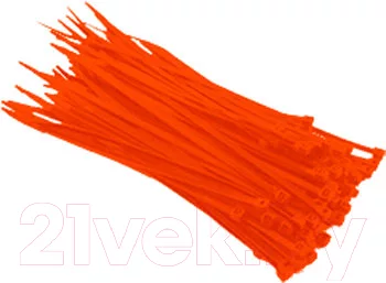 Стяжка для кабеля Fortisflex КСС 5x300 61330 (100шт, красный)