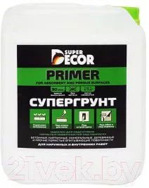 Грунтовка Super Decor Супергрунт 70 + Антисепт / ВД-АК-006 (5кг)